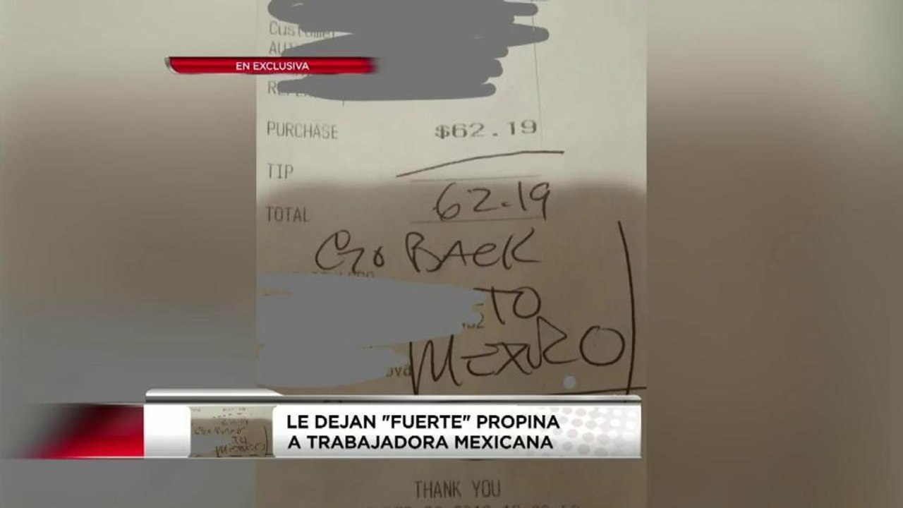 Propina de "mal gusto"