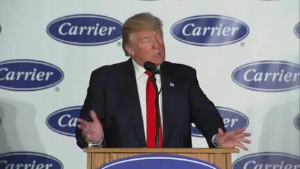 Trump presume de salvar empleos de Carrier
