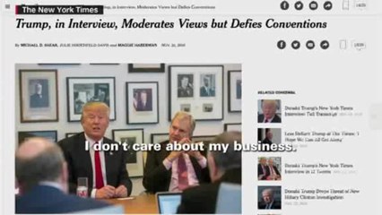 Los conflictos de interés de Trump