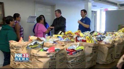 Catholic Services of Laredo donate over 140 turkeys.