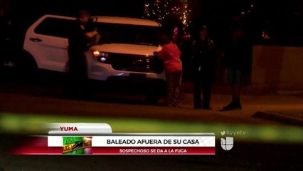 Matan a hombre afuera de su casa