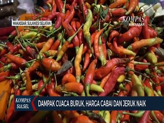 Dampak Cuaca Buruk, Harga Cabai Dan Jeruk Naik