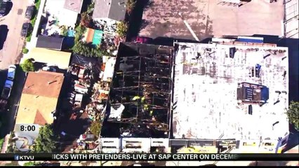 DEATH TOLL RISES TO 36 IN OAKLAND WAREHOUSE FIRE
