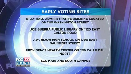 Early voting sites.