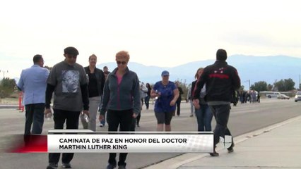 Caminata de paz en honor del doctor Marthin Luther King