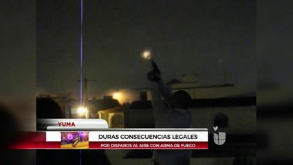 Prohibido disparar al aire en año nuevo