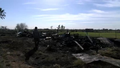 Fire Partially Destroys Property