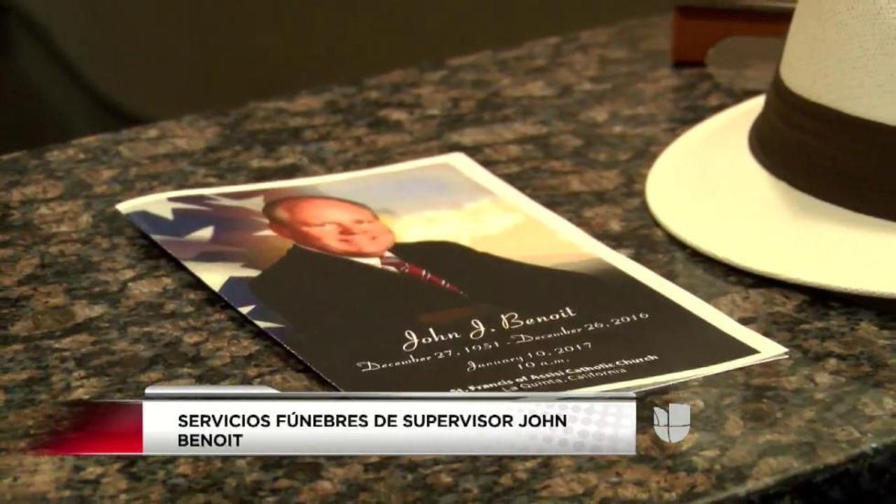 Servicios fúnebres para el supervisor del condado John Benoit
