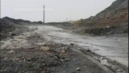 VIDEO: El mal clima causa estragos en carreteras de la Costa Central