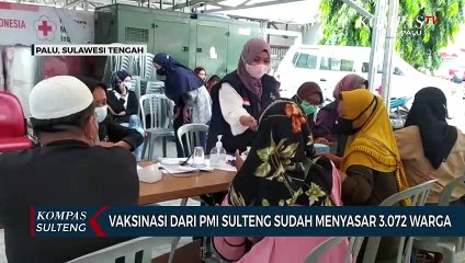 Vaksinasi Dari PMI Sulteng Sudah Menyasar 3.072 Warga