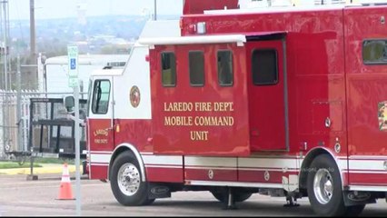 Colocan unidad de bomberos en el Puente Internacional Lincoln Juárez