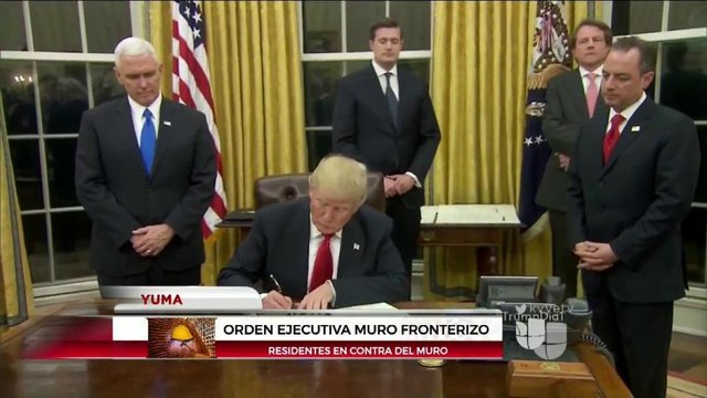 Reacciones ante la orden ejecutiva de construir el muro fronterizo