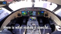Inside a private jet