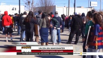 "Un día sin inmigrantes"