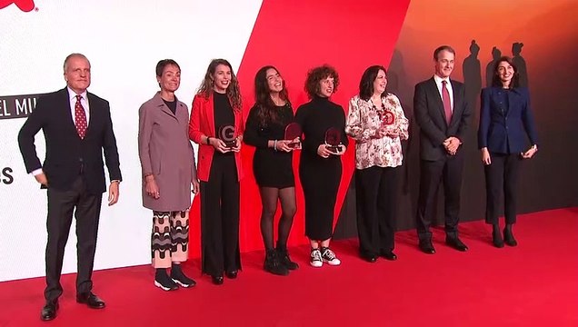 Helga Figueroa, María Romero, Yla Eunice Zapater y Enedina González, ganadoras de GIRA MUJERES