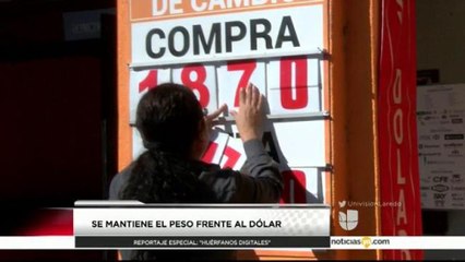Peso mexicano gana terreno frente al dolar