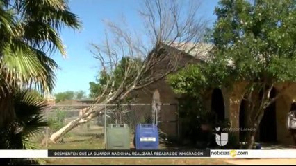 Tormenta causa apagones y daños materiales en Laredo