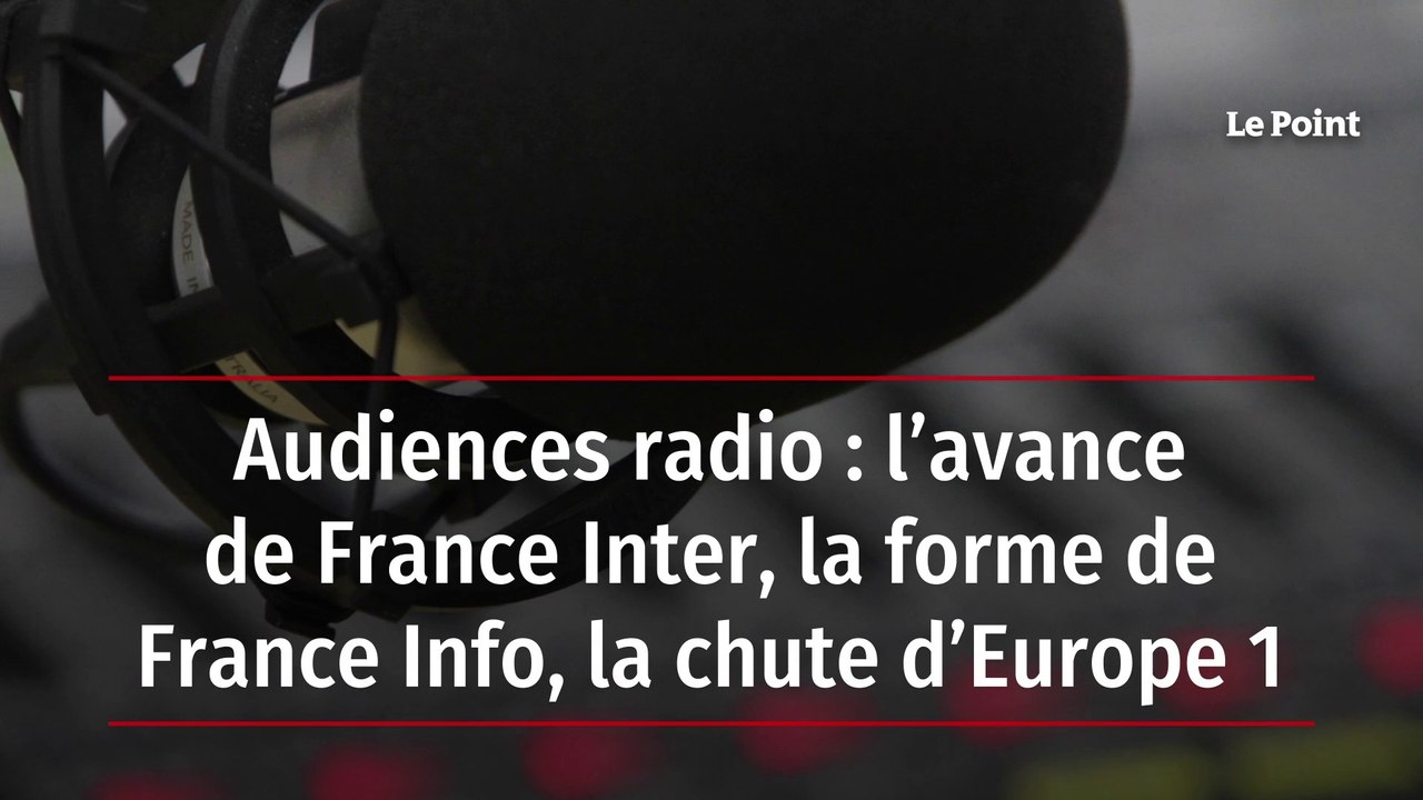 Audiences radio : l’avance de France Inter, la...