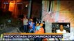 Um prédio de quatro andares desabou na comunidade do Salgueiro, zona norte do Rio de Janeiro. Um homem morreu e outras três pessoas ficaram feridas.