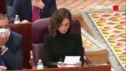 Ayuso: "Yo no he intervenido en mi vida en ningún contrato ni tengo negocios con mi familia"