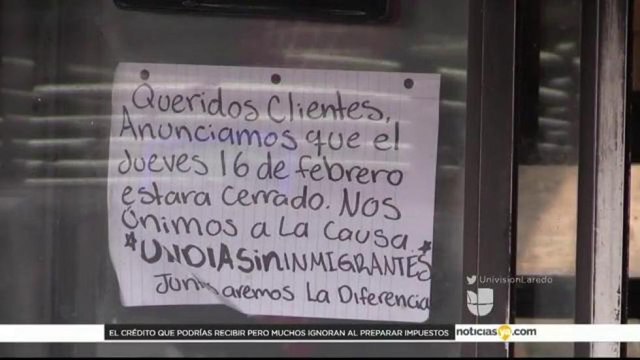 Protestan en varias ciudades en El Día sin Inmigrantes