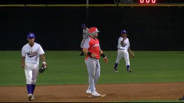 United Longhorns' clutch bat gets him today's play of the day.