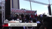 Manifestantes anuncian posible bloqueo de la feria de exposiciones agrobaja