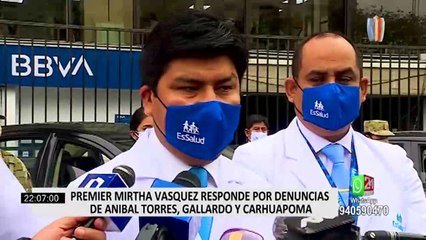 Mirtha Vásquez responde por denuncias de Aníbal Torres, Gallardo y Carhuapoma