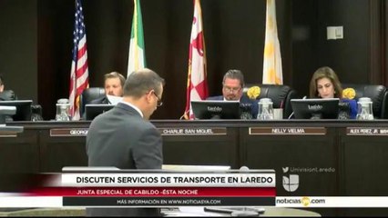 Discuten servicios de transporte en Laredo
