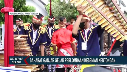 Relawan Sahabat Ganjar Gelar Perlombaan Kesenian Kentongan