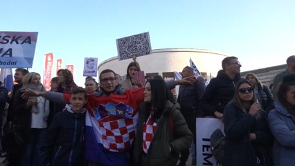 Multitudinaria protesta en Viena contra el confinamiento y la vacunación