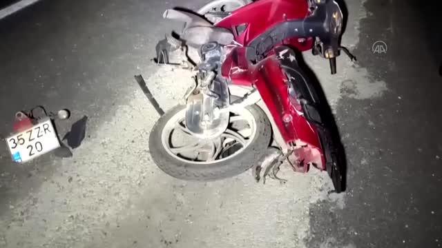 Otomobille çarpışan motosikletin sürücüsü yaralandı