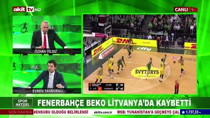 Fenerbahçe BEKO Litvanya'da kaybetti