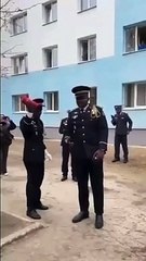 Исполняют песню офицеры)))