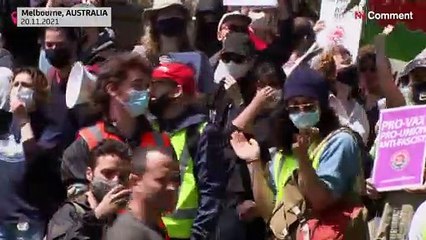 В Мельбурне прошла многотысячная акция протеста против законопроекта о пандемии