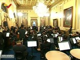 Pdte. Nicolás Maduro recibe en el Palacio de Miraflores a músicos de La Orquesta Más Grande del Mundo