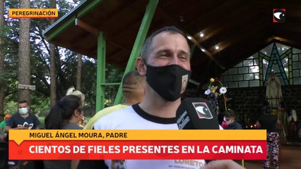 Cientos de fieles presentes en la caminata