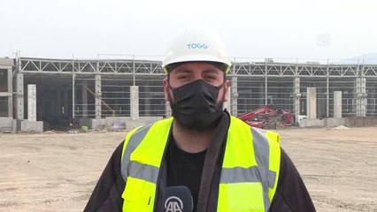 TOGG'un Gemlik'teki fabrikasının inşası hızla sürüyor