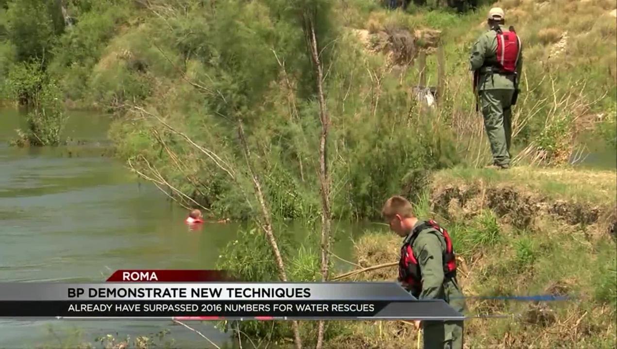 Border Patrol Demonstrates New Rescue Techniques