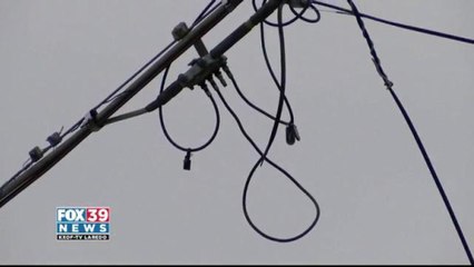 Strong Winds Damage Areas Across Laredo