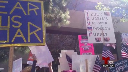 Seguirán las manifestaciones contra Trump y los republicanos en SD