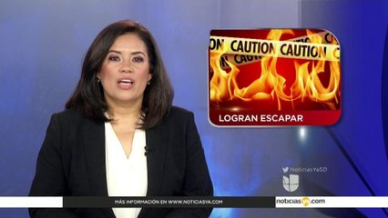 Hospitalizan a cuatro personas luego de fuerte incendio San Diego