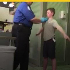 Revisión en aeropuerto -como perros- dice indignada mamá