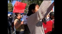VIDEO: Santa María se une a las manifestaciones en contra de Trump