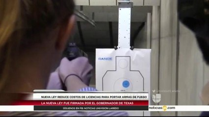 Reducen costos de licencias para portar armas de fuego en Texas