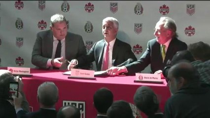 VIDEO: EE.UU., México y Canadá presentaron candidatura al Mundial