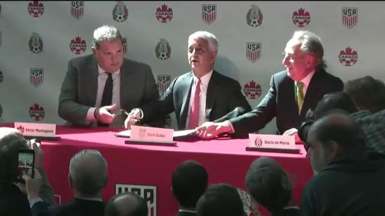 VIDEO: EE.UU., México y Canadá presentaron candidatura al Mundial