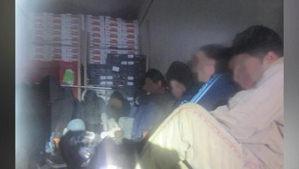 Immigrants found trapped inside refrigerated trailer