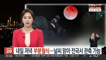 내일 저녁 부분월식…날씨 맑아 전국서 관측