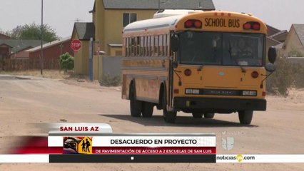 Desacuerdo para pavimentar el acceso a escuelas